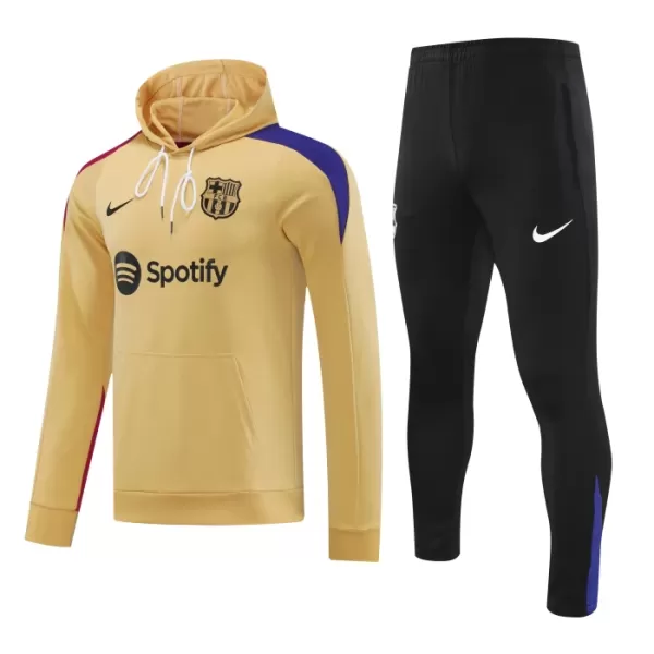 Barcellona Hoodie Felpe da Allenamento Uomo 2024/25 Gialla