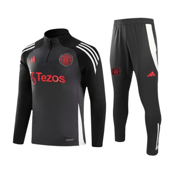 Manchester United Felpe da Allenamento Uomo 1/4-Zip 2024/25 Grigio