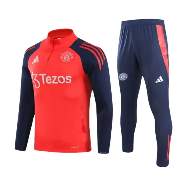 Manchester United Felpe da Allenamento Uomo 1/4-Zip 2024/25 Rossa