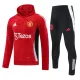 Manchester United Hoodie Felpe da Allenamento Uomo 2024/25 Rossa