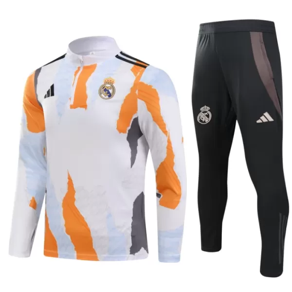 Real Madrid Felpe da Allenamento Uomo 1/4-Zip 2024/25 Bianca