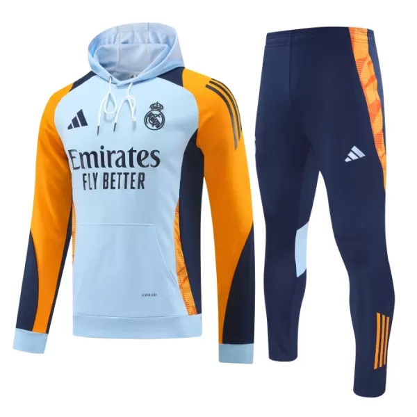 Real Madrid Hoodie Felpe da Allenamento Uomo 2024/25 Blu