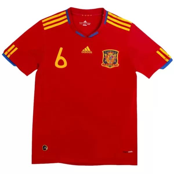 Maglia Spagna A. Iniesta 6 2010 Uomo Primo Retro